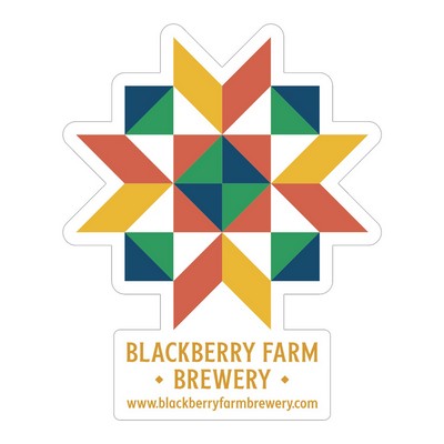 Beer Stickers | Custom | Die Cut Shape | White Vinyl | Ultra Removable Adhesive | 29 to 41 Sq In