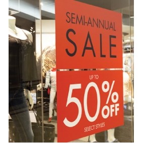 Full Color Frosted Vertical Window Decal (12"x18")