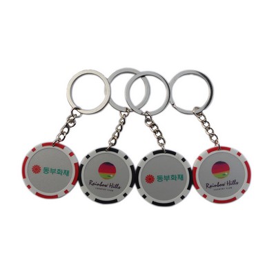 Poker Chip Keychain