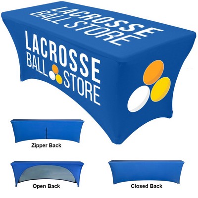 Heavy Duty Tablecloth Stretch 3 Side 8' WRINKLE FREE