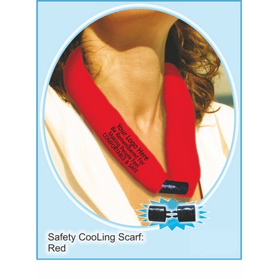 Red CooLooP Active Water Scarf
