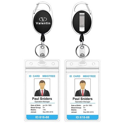 Retractable Badge Holders with Card Holders