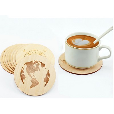 Round Wood Coaster