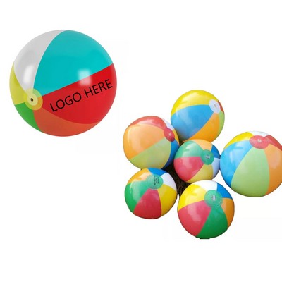 12" Inflatable Beach Ball w/6 Panels