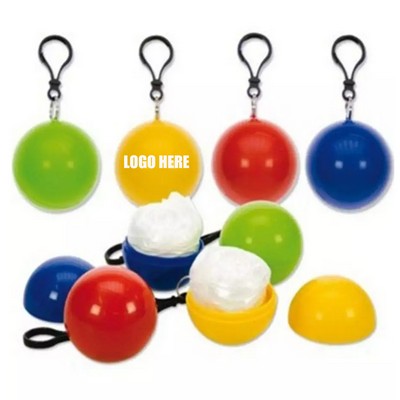 Disposable Emergency Poncho w/Ball Case