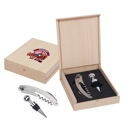 Light Case Set Stainless Wine Opener And Stopper
