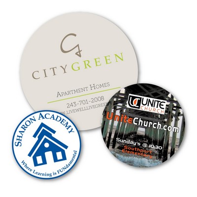 Indoor/Outdoor Circle Decal - 4" dia.
