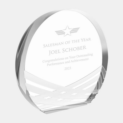 Impression Acrylic Circle Plaque (L)