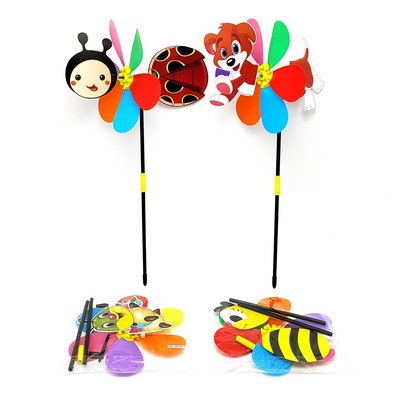 Cartoon Animal with Tail Pinwheel