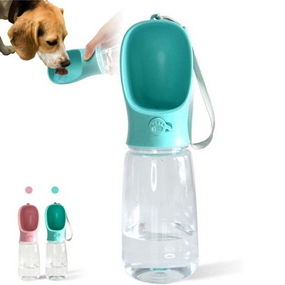 Dog Drinking Water Bottle