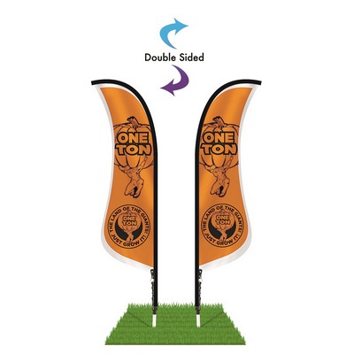 9' Blade Wind Flag Kit - Double Sided