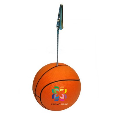Cute Basketball Shape Stress Reliever with Card Holder