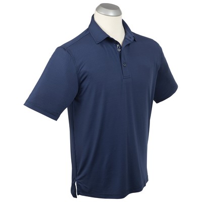 Bobby Jones Men's Performance Jersey Mini Tonal Feed-Stripe Polo