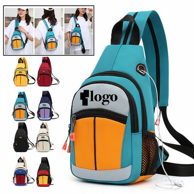 Sling Bag Casual Daypack Travel Shoulder Backpack