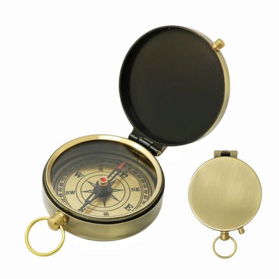 Vintage Flap Mountaineering Luminous Compass Pocket Watch