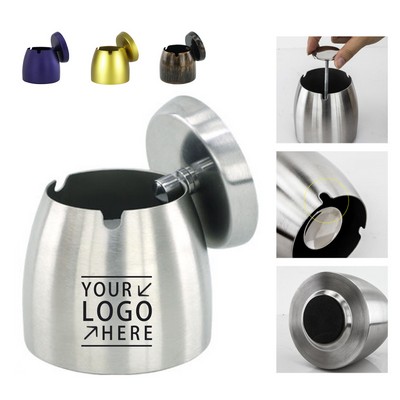 Removable Stainless Steel Ashtray With Lid