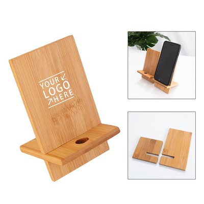 Bamboo Detachable Phone Holder