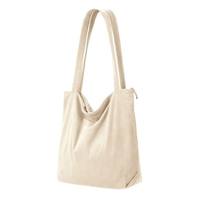 Corduroy Shoulder Handbag