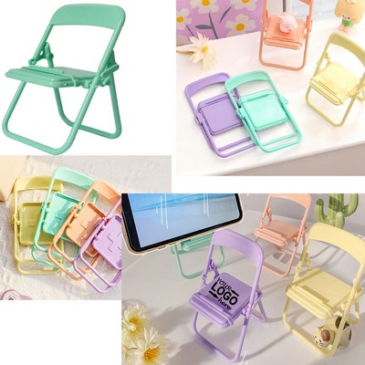 Mini Foldable Chair Phone Stand
