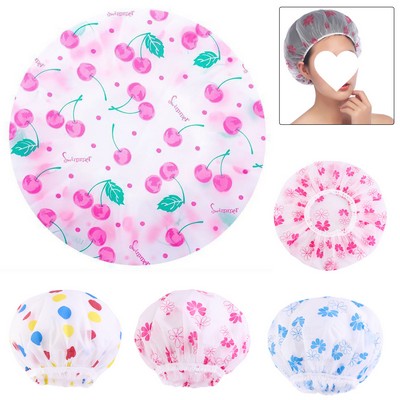 Printed Pattern Shower Caps