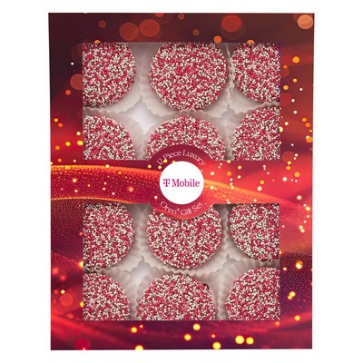 Luxury Chocolate Oreo® Gift Sets - 12 Piece - Corporate Color™ Nonpareils