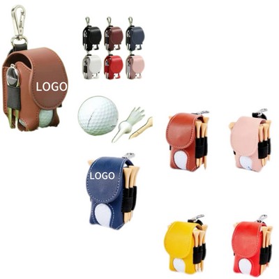 Golf Ball Storage Bag With Tees