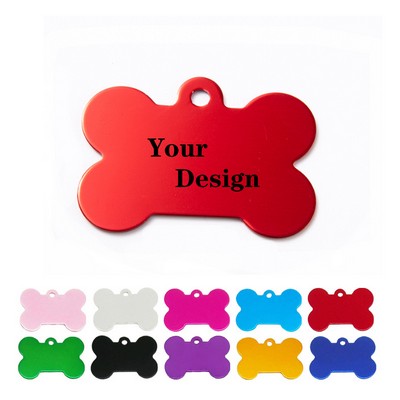 Bone Shape Pet Tags With Split Ring