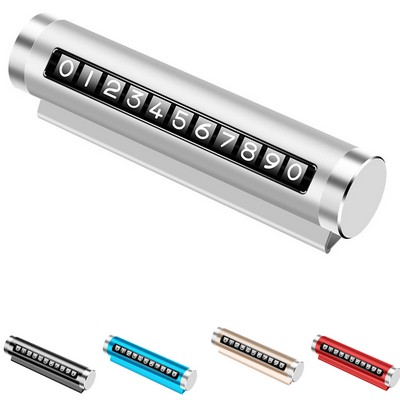 Temporary Parking Number Plate