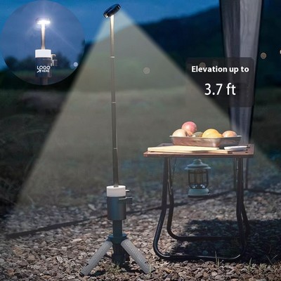 Adjustable 3.7Ft Portable Camping Lamp With 360 Degree Light
