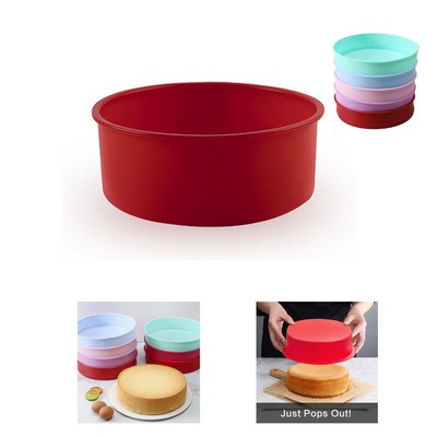 Round Silicone Cake Pans Molds