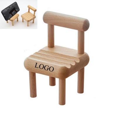 Desktop Adjustable Tablet Wooden Charging Dock Holder Cell Phone Stand