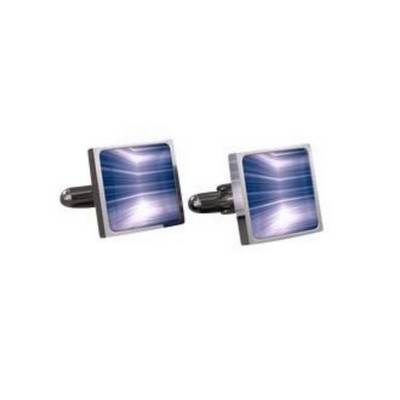 Stainless Steel Cufflinks - Digital Image w/ Epoxy