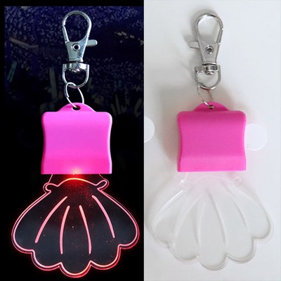 Custom Shell Acrylic LED Keychain