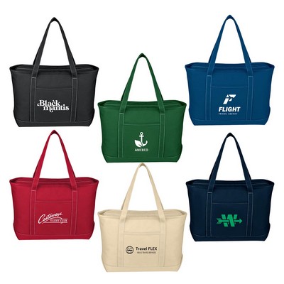 Large Starboard Cotton Canvas Tote Bag