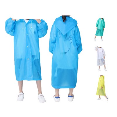 Eva Reusable Emergency Kids Rain Jackets With Hood