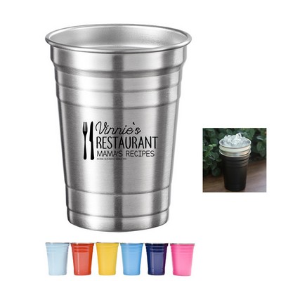17oz Stainless Steel Reusable Beverage Cup
