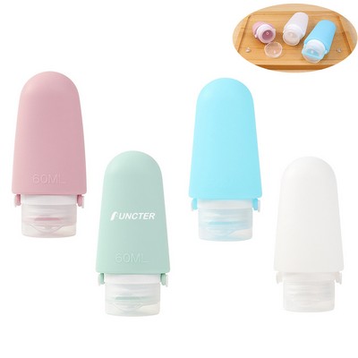 2oz Leak Proof Refillable Travel Accessories for Shampoo Conditioner W/Handle