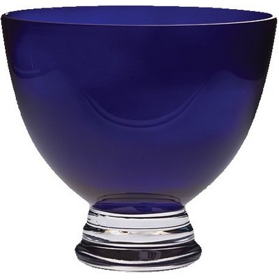 10"D European Cobaltino Blue Footed Bowl