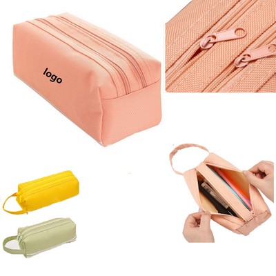 Double Zip Pen Bag