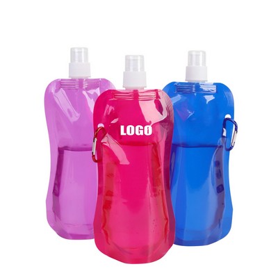 16 oz BPA Free Sports Bottle with Carabiner