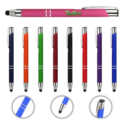 Executive Metal Pen with Aluminum Barrel & Stylus