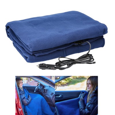 Electric Heated Car Blanket for Winter Travel.