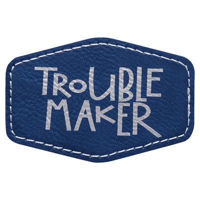 Hex Leatherette Patch with Adhesive