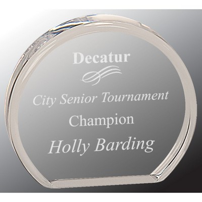 4" x 3.5" Clear Round Acrylic