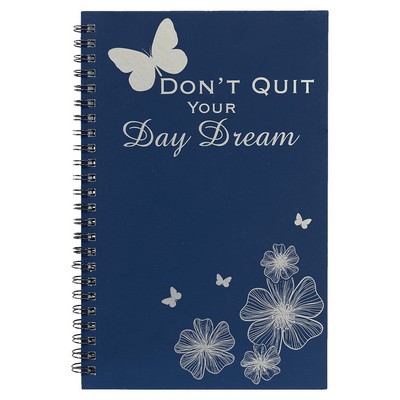 5.5" x 8.5" Blue LazerBurst Spiral Notebook