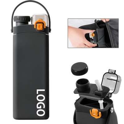 Collapsible Silicone Sports Water Bottle