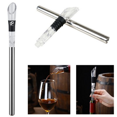Wine Aerator Pourer W/ Chiller Stick