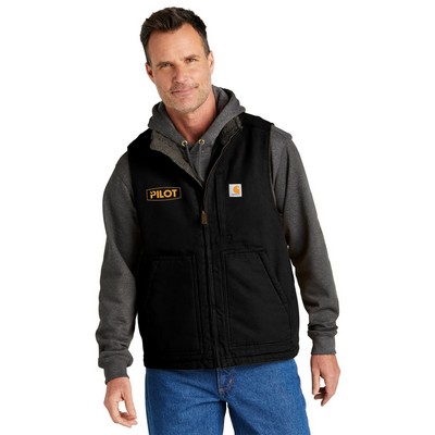 Carhartt Sherpa-Lined Mock Neck Embroidered Vest