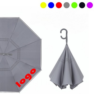 Inverted Umbrella with Smartphone-Friendly