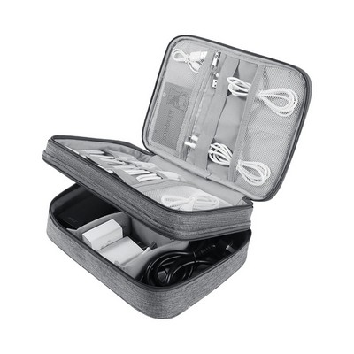 Three Layers Electronics Organizer Bag